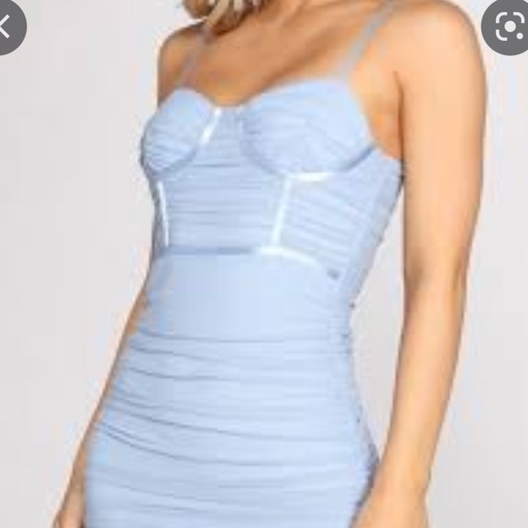 Windsor Bustier Ruched Midi Dress - Picture 3 of 9